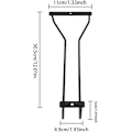 Miniatyrbillede 2 af 5: Sort - 1 x 12\" Vinglasholder, Under Hylde Vinglasholder, Under Skab Vinglasholder, 1 Niveau