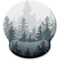 Miniatyrbild 1 av 5: Ergonomisk musmatta med handledsstöd, Forest Memory Foam handledsstöd musmattor, smärtlindrande musmatta för spelarbete Män Kvinnor