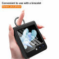Miniatyrbilde 4 av 5: Z Flip 5 Ring Case, slank hengselbeskyttelse støtsikker deksel for Samsung Galaxy Z Flip 5 med håndstropp og ring Black