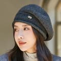 Women's Wool Beret Warm Beret Hat - Dark Gray, Average Size