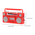 Miniatyrbilde 3 av 4: Husornamenter Dukkehus Landskap Layout Prop Mini Modell Rollespill Sett Mini Radio Pynt