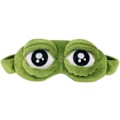 Miniatyrbild 1 av 5: Ögonmask Söt Sovmask Grön Groda Sovmask Fluff Mjuk Ögonskugga 3D Rolig Groda Ögonmask för Män och Kvinnor Sömn (1 st) green