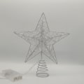 Miniatyrbilde 2 av 5: Julepynt Topper Med Gullstjerner Og Led-Lys Til Julepynt