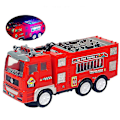 Miniatyrbillede 1 af 2: Simuleringsbil Multifunktionel Brandbil Model Legetøjsbil i Legering