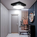 Miniatyrbillede 3 af 5: Firkantet LED-loftlampe, kreativ minimalistisk veranda-loftlampe, entre-loftlampe