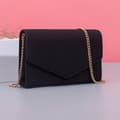 En sort (ca. 22*5*15 cm) Dame Clutch Elegant Clutch Tasker fo