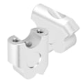 Miniatyrbillede 4 af 5: Styrforhøjer, 2 stk. 22 mm Universal Motorcykel Styrgreb Bagerste Styrholder Flyt Monteringsadapter (Krom Sølv)