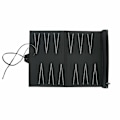 Miniatyrbillede 4 af 5: Foldbar PU Læder Skakbræt Backgammon Spil Bærbart Rejse Skakbræt Puslespil Gave Til Børn Og Voksne Sort