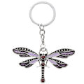 Miniatyrbilde 1 av 2: Dragonfly nøkkelring Dyre nøkkelring Crerative Ryggsekk Charm Bil nøkkelring For kvinner