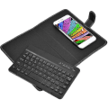 Miniatyrbild 2 av 5: Trådlöst Bluetooth-tangentbord för telefon, Mini bärbart Bluetooth-tangentbord med ett skyddande fodral Fällbart tangentbord för bredd 6 9,5 cm Bluetooth-mobil P