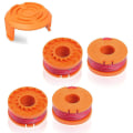 Miniatyrbilde 1 av 5: Worx Wa0004.1 Worx 20v Gressklipper Lang Levetid Erstatningsspole 1,65 mm/3 m Kompatibel med Wg150, Wg151.5, wg160, wg163e.2, wg163e.1, wg174, wg180 (4 Sp
