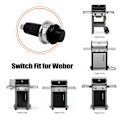 Miniatyrbilde 4 av 5: 7642/7643 Passer Weber Genesis II Elektronisk Tenning Trykknapp/bryter (DPD)