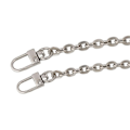 Miniatyrbilde 1 av 5: 100/120cm Metallkjede Veske Stropper Vesker Tilbehør Kvinner Crossbody Veske Stropp Sølv Silver 1.2 meter Flat O chain