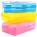Large Capacity Hard Shell Pencil Case Bulk Plastic Pencil Boxes with Airtight Lid