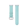 Ekte lærreim for Fitbit Versa 4 / Sense 2 Light Blue
