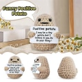 Miniatyrbild 4 av 5: Mini Positiv Potatis, Söt Ull Rolig Stickad Positiv Potatis, Positiva Gåvor Rolig Present Positiv Potatis A