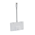Pikkukuva 1 / 5: Lightning-liitäntä RJ45 Ethernet LAN -verkkoadapteri 5-in-1 USB OTG LAN RJ45 Ethernet 3,5 mm:n nopea muunnin