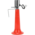 Miniatyrbillede 1 af 5: Universal tyrkisk fløjtesignalhorn, 12v 24v lufthorn til lastbiler 180db rødt horn formål 12v/24v campingvogn trykbiler Suv'er motorcykler tyrkisk fløjtesignalhorn