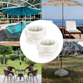 Miniatyrbillede 3 af 5: Poolparaplyhylse | Poolsideparaplyhylse, Paraplyhul Poolparaplyadapter, Gevindskårne paraplypoolindsatser, Paraplystanderdele Udendørs