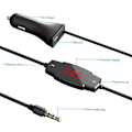 Miniatyrbillede 3 af 4: dodocool Trådløs FM-sender Radio Bilkit med håndfri funktion og USB-billader til Smar