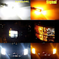 Miniatyrbilde 2 av 5: T25 3457 3157 Switchback Led Blinklys Dual Color 6000k Hvit/gul Gul 12v 4157nak 3457ak 4057 3057 3757ak 5702ak 4157ak Ekstremt Super