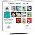 Miniatyrbild 3 av 5: 2024 Arg kattkalender Rolig väggkonstkalender Förbannade katter Hemmaplanerare A 1PC
