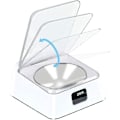 Miniatyrbillede 2 af 2: 330 ml infrarød sensor skål, rustfrit stål, automatisk åbne/lukke låg, med USB-opladningskabel, indbygget batteri, egnet til katte, hunde, kæledyr