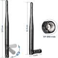 Miniatyrbillede 3 af 5: Dual Band Wifi Antenne 24ghz 5ghz 58ghz 3dbi Rp-sma Han Antenne Udskiftning (2-pak) Kompatibel Med Wifi Router Hotspot Netværkskort Usb Adap