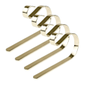 Miniatyrbillede 1 af 5: 4 stk./sæt ophængningskrog skridsikker justerbar metal jule strømpe arrangør bøjle til hjem Jikaix Golden