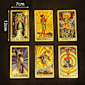Miniatyrbild 4 av 4: Lyxig guldfolie Tarot Oracle Card Divination Fate Högkvalitativ Tarot Deck Card