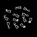 Miniatyrbilde 5 av 5: 10 stk anhengspenne kjede charms spenne snap leddspenne for DIY smykker Gold