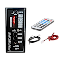 Miniatyrbild 1 av 5: 3.7V Förstärkarkort för fyrkantsdanshögtalare, stödjer Bluetooth, Aux, TF-kort, U-disk inspelning