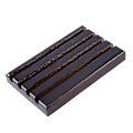 Miniatyrbillede 1 af 4: Udfordringsmønt Display Stativ Rack Møntholder 4-rækker Brændt Træ Udfordringsmønt Display Holder Stan-m