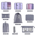 Miniatyrbild 2 av 5: Packningskuber för resväska, 9 st lätta resväskor Organizer väskor set bagage packning arrangörer