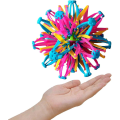 Miniatyrbild 1 av 5: Andningsboll, expanderbar andningsboll sfärleksak | Handfånga andningsblommbollar, färgade expanderande magiska bollleksaker, regnbågskrympande boll för