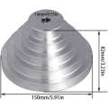 Pikkukuva 3 / 5: (aleko) Pagoda-hihnapyörä 5-portainen 150 mm ulkohalkaisija A-tyyppinen Pagoda-hihnapyörä V-hammashihnalle sisähalkaisija 20 mm, 5-portainen Pagoda-hihnapyörä