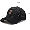 Miniatyrbillede 2 af 2: Mænds Visor Mesh Åndbar Udendørs Solbeskyttelse Hat Vild Baseball Casual Cap Dark Grey