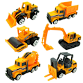 Pikkukuva 3 / 9: 1:64 seoslegering-ingenieurstruck-graafmachine-vorkheftruck met 24 sets verkeersborden