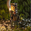 Miniatyrbillede 4 af 5: Holdbar harpiks Maya Totem Dekoration Lys til pool, terrasse og hus