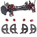 Pikkukuva 5 / 5: Rengaspainotustyökalu Kuitu Kaukosäädin Auton pyöränmutteri 1/10 Off-Road On-Road Drift RC Auto-osille Touring