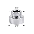 Miniatyrbillede 1 af 5: Vandhane Kobling 1/2 Til M16 M18 M20 M22 M24 M28 Gevind Konvertering Reparation Hane Adapter Til Bubbler Køkken Badeværelse M