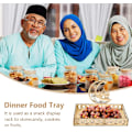 Miniatyrbilde 4 av 5: Ramadan-brett, Eid Mubarak-brett i tre, månemiddagstallerkenbrett, Ramadan-brett, Eid Mubarak-dessertbrett i tre, borddekorasjon for Ramadan-fest