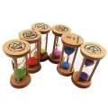 Miniatyrbillede 1 af 2: Træ Timeglas 30 Sekunder+1+2+3+5+10 Minutter Timer Kreativ Gave Studieværelse Dekoration Timeglas Timer 6 Stykke Sæt