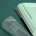 Miniatyrbillede 4 af 5: 2 stk. Trekantet Øjenbryns Trimmer Barbering Til Razor Øjenbryns Trimning Med Makro Blad Makeup Værktøjer White green