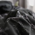 Miniatyrbilde 3 av 5: Svart Marmor Mønster Dynetrekk, 3-delt Mikrofiber Sengetøysett Moderne Geometrisk Marmor Trykk Dynetrekk (1 Dynetrekk + 2 Putevar)