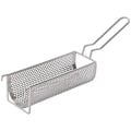 Miniatyrbilde 1 av 5: Fritert kurv i rustfritt stål, lang pommes frites-beholder, best for pommes frites, potetgull, klemme
