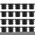 100 st 16 mm Runda Plastskydd Möbelbenspluggar Tätningslock Rörpluggar