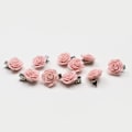Miniatyrbilde 4 av 5: Bryllupshårklemme, Roseblomster Hårtilbehør, Små Bryllupshårblomster, Bryllupshårpynt (10 stk. Rosa)