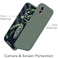Miniatyrbillede 4 af 4: Etui  Kompatibel Iphone Xr Etui Flydende Silikone Gel Gummi Telefon Etui, Kompatibel Iphone Xr 6.1 Tommer Stødsikker Fuld Krop Slank Blød Mikrofiber For