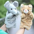 Miniatyrbild 4 av 5: Tabby Katt Handdockor Kitty Mjukdjur Leksaker Dockor B